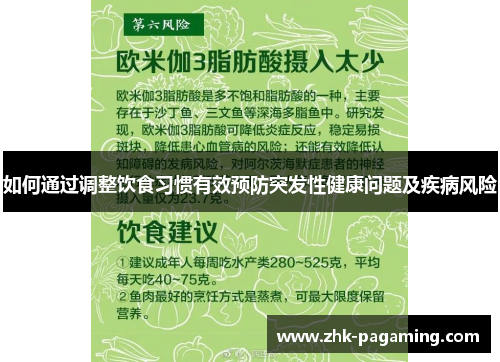 如何通过调整饮食习惯有效预防突发性健康问题及疾病风险